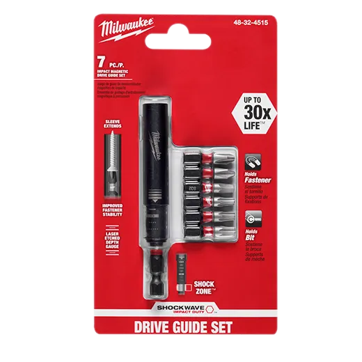 Milwaukee SHOCKWAVE™ Impact Magnetic Drive Guide Set (7 PC)