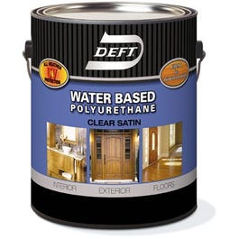 Water-Based Polyurethane, Clear Satin, 1-Gallon