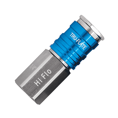 Plews Edelmann 1/4 HI FLO Design x 1/4 FNPT Aluminum Coupler (1/4)