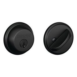 Single Cylinder Deadbolt, Matte Black