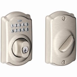 Satin Nickel Keypad Deadbolt Lock