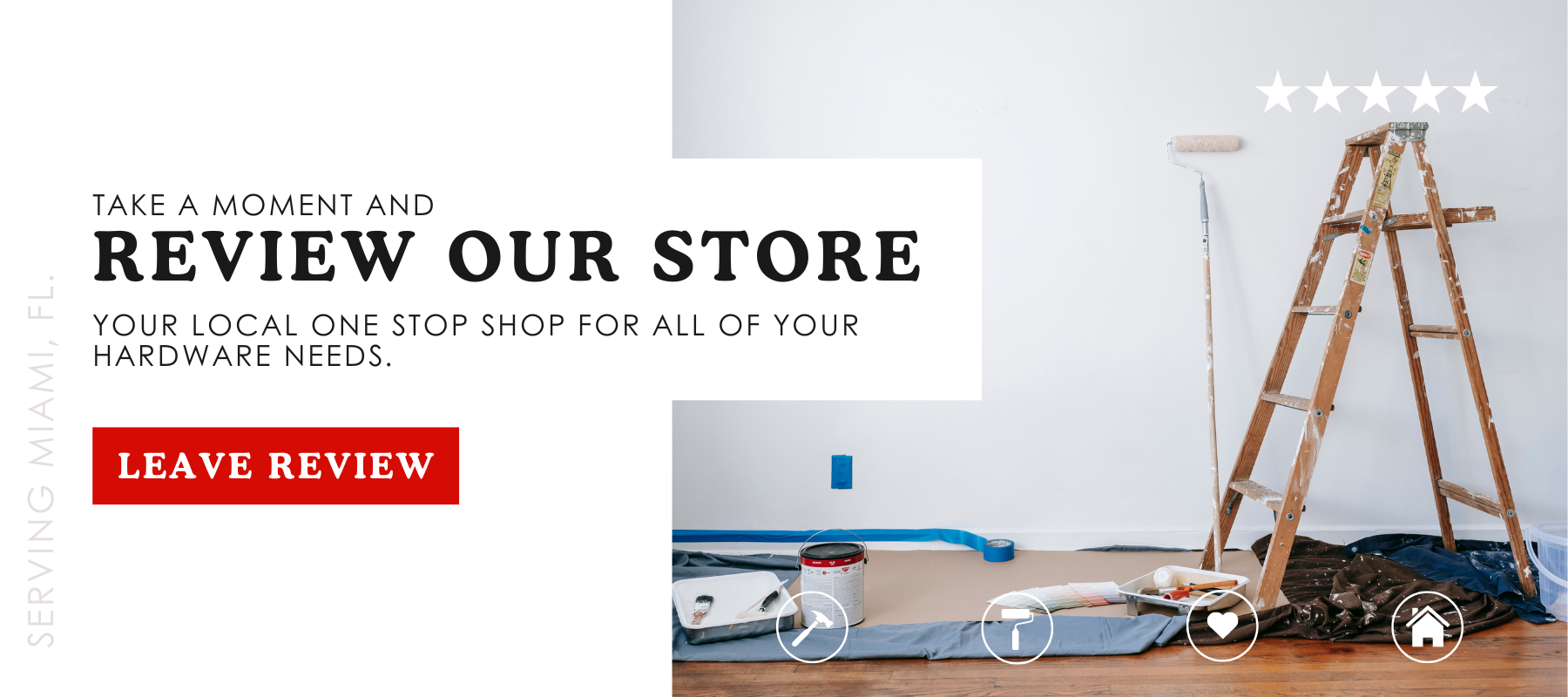 Take a moment and review our store. Your local one stop shop for all of your hardware needs. Reviews