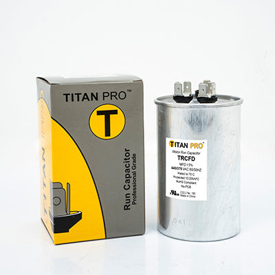Titan Pro Run Capacitor 45+5 MFD 440/370 Volt Round