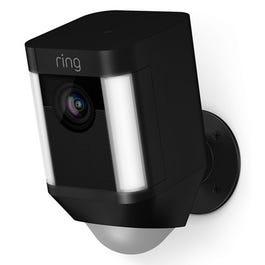 Spotlight Wi-Fi Security Camera, Battery Operated, Black