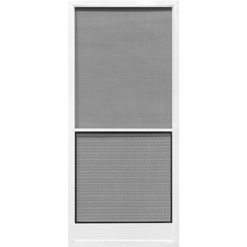 Precision Screen Capri 36 In. W x 80 In. H x 7/8 In. Thick White Steel Screen Door