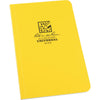 Rite in the Rain All-Weather 4-5/8 In. W x 7-1/4 In. H 64-Sheet Soft Cover Side-Bound Notebook, Yellow