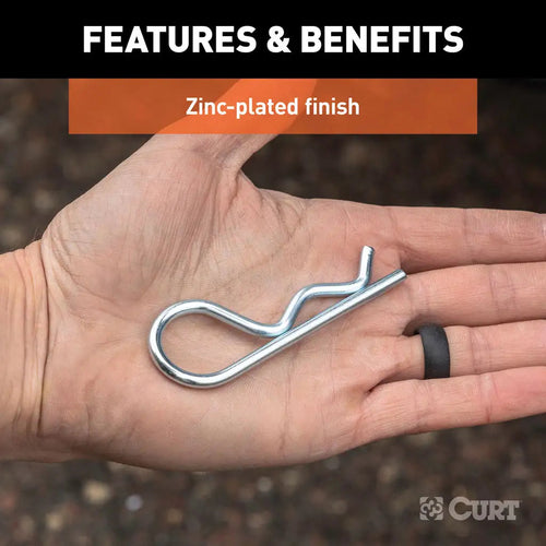 Curt Hitch Clips Zinc