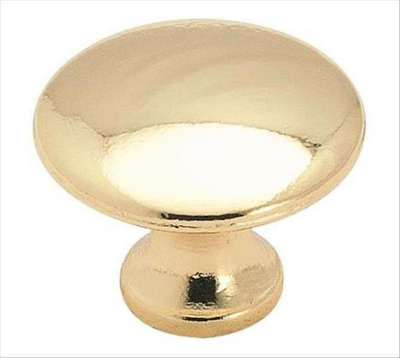 Amerock Everyday Heritage Traditional Polished Brass Round Cabinet Knob