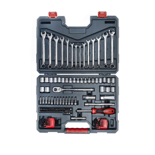 Crescent 128 Piece 3/8 Drive 12 Point Standard SAE/Metric Mechanics Tool Set