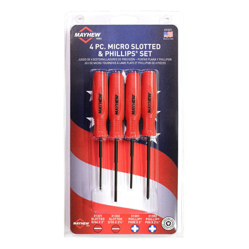 Mayhew 4 PC. Micro Slotted & Phillips® Set