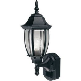 Alexandria Light Fixture, DualBrite Motion-Activated, Black, 100-Watt