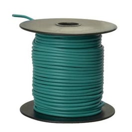 Primary Wire, Green PVC, 16-Ga. Stranded Copper, 100-Ft.