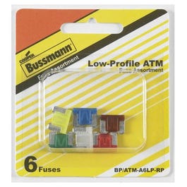 Low-Profile Auto Fuse Assortment, 6-Pc.