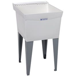 Laundry Tub, White, 20 x 24-In.