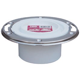 PVC Pipe Fitting, PVC Closet Flange, 3-In.