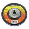 Jumbo Blue Zirconia Flap Disc, Type 29, 120-Grit, 4.5-In.