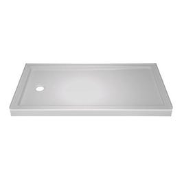 Classic 400 Shower Base, Left Drain, White, 32 x 60-In.