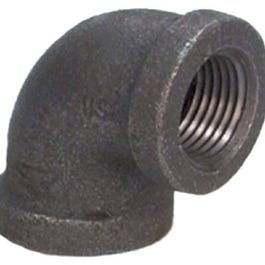 Black Pipe Fittings, 90-Degree Elbow, 1-1/4-In.