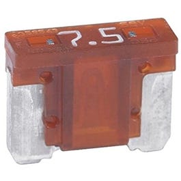 Automotive Mini Fuse, Brown, 7.5A, 32VDC, 5-Pk.