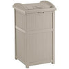 Outdoor Hideaway Trash Bin, Taupe, 30-Gal.