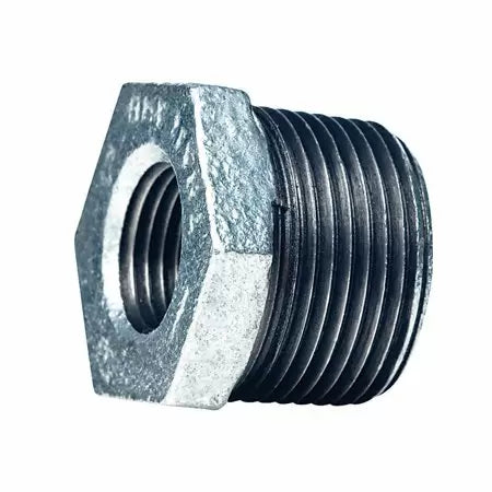 Mueller Galvanized Hex Bushing 150# Malleable Iron Threaded Fittings 2 1/2