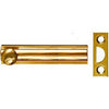 Door Surface Bolt, Brass, 3-In.