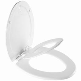 Next Step Child/Adult Toilet Seat, Elongated, Wbite