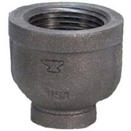 Pipe Fitting, Reducing Coupling, Black, 2 x 1-1/4-In.