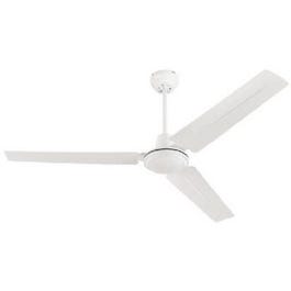 Industrial  Ceiling Fan, White, 56-In.