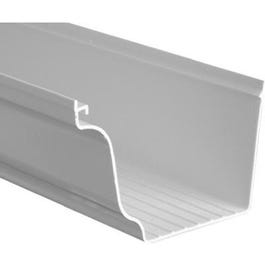 Gutter, White Vinyl, 5-In. x 10-Ft.