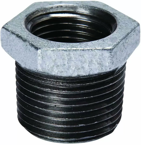 B & K Industries Galvanized Hex Bushing 150# Malleable Iron Threaded Fittings 3 x 1 1/2