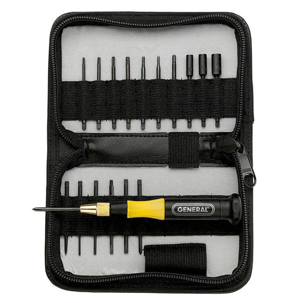 General Tools 18-piece Precision Screwdriver Set with T5 Torx Blade