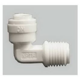 PEX Pipe Fitting, Quick Connect Elbow, 1/4 OD x 1/4-In. MPT