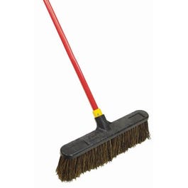 Bulldozer Push Broom, Rough Surface, Palmyra Bristles, 18-In.