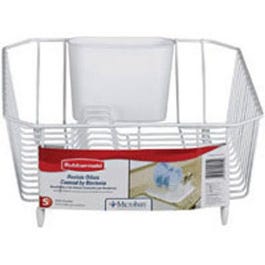 Dish Drainer, Twin-Sink, White Wire