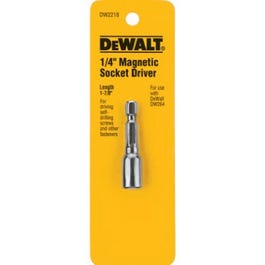 Magnetic Hex Socket Driver, 1/4 x 1-7/16 In.