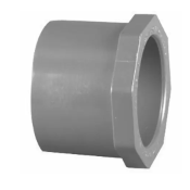 Charlotte Pipe Schedule 80 2 in. Spigot x 3/4 in. Dia. Slip PVC Reducing Bushing PVC 08107 3400HA