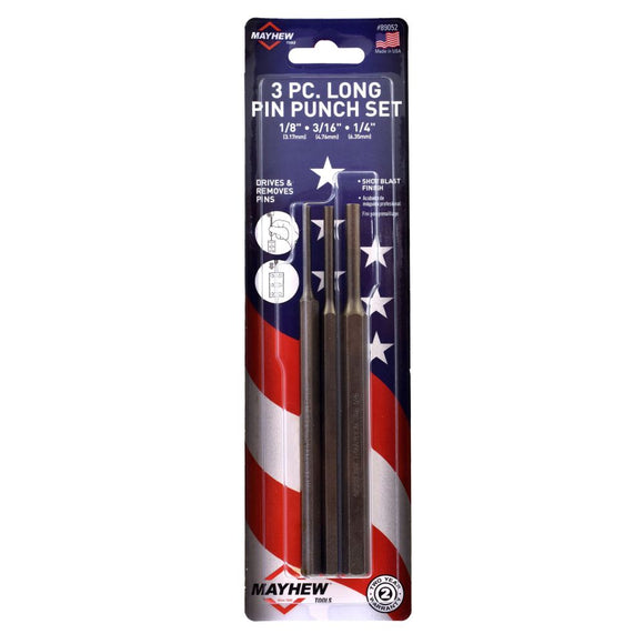 Mayhew Punch Sets - Short Pin Punch Set 7.75