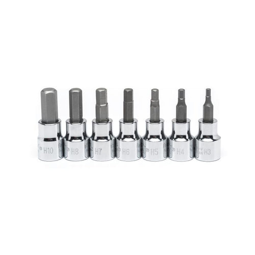 Crescent 7 Pc. 3/8 Drive Hex Bit Metric Socket Set