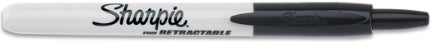 SHARPIE BLACK RETRACTABLE