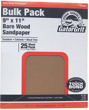 9X11 GARNET C-WT 180 BULK SANDPAPER