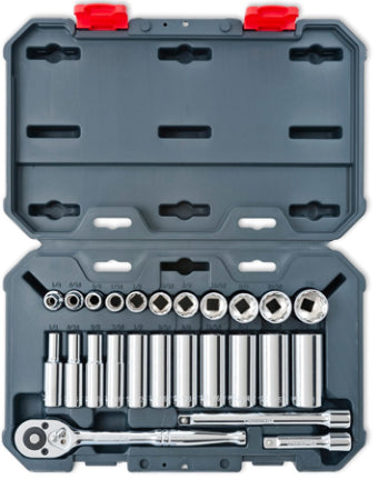 SOCKET WRENCH SET 30PC 3/8 DR STD SAE