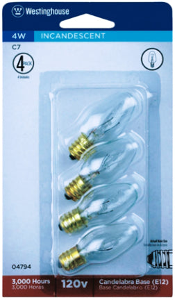 4W C7 WHITE NITE LITE 4/CD