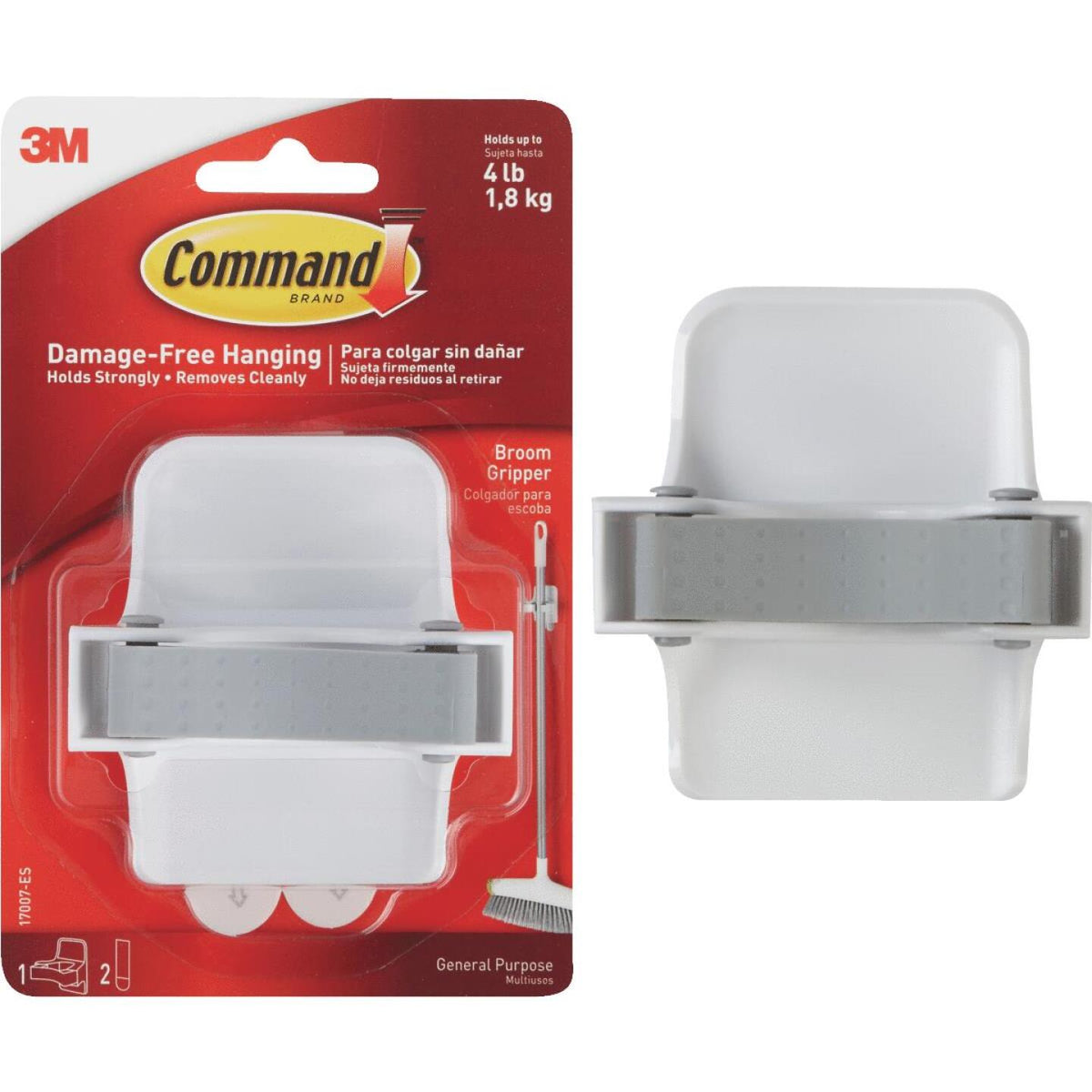 2473544 3M Command Rubber Grip Broom Hook - Miami, FL - Baro Hardware