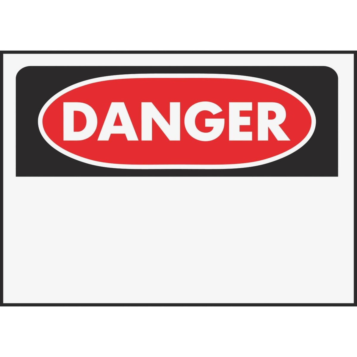 Hy-Ko Polyethylene Sign, Danger-Blank - Miami, FL - Baro Hardware