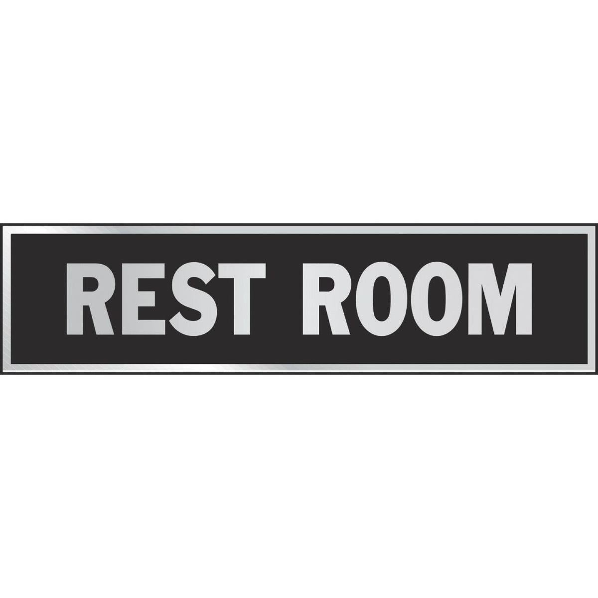 Hy-Ko Brushed Aluminum Sign, Restroom - Miami, FL - Baro Hardware
