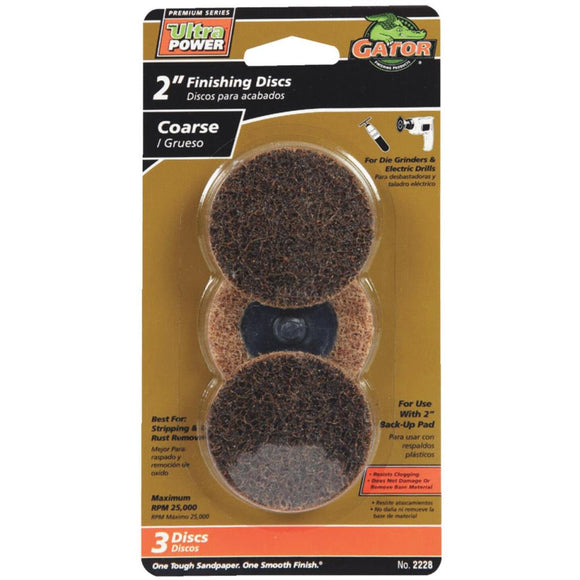 Gator Surface 2 In. Coarse Finishing Surface Conditioning Sanding Disc (3-Pack)