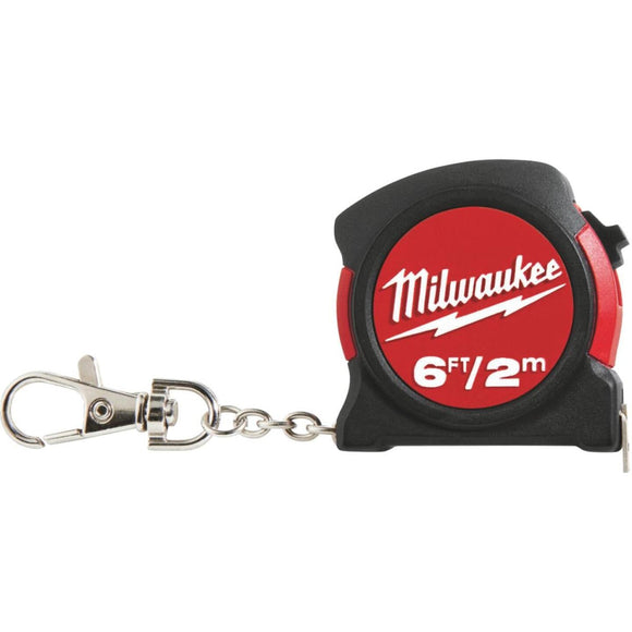 Milwaukee 6 Ft. Key Ring Tape Measure