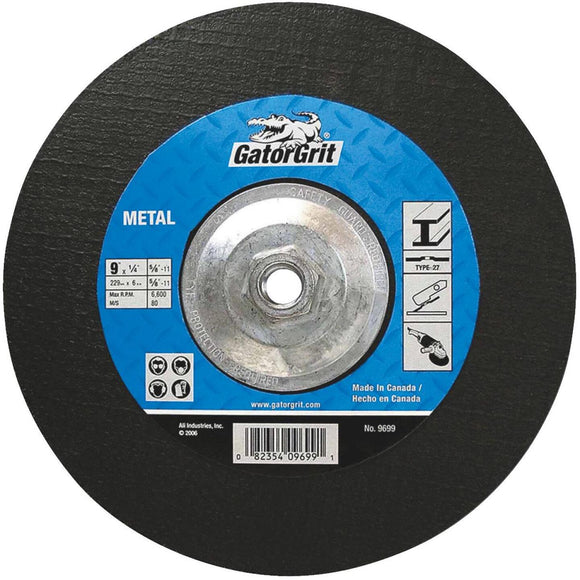 Gator Blade Type 27 9 In. x 1/4 In. x 5/8 In.-11 Metal Cut-Off Wheel