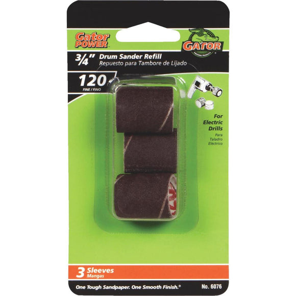 Gator 1 In. x 3/4 In. 120 Grit Drum Sander Refills (3-Pack)